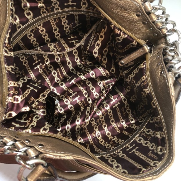 Tignanello Copper Leather Shoulder Bag - Picture 7 of 13